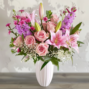Pastel Perfection: A Symphony of Pink Florals